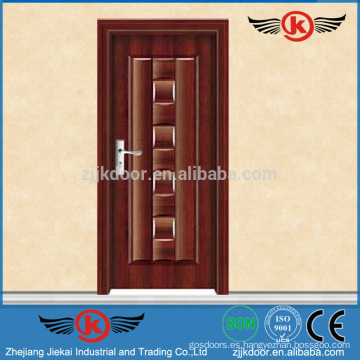 JK-SW9022 puerta de acero armadura de madera / puerta de acero de madera